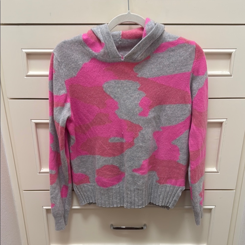Pink and Gray Women's Cashmere Sweater